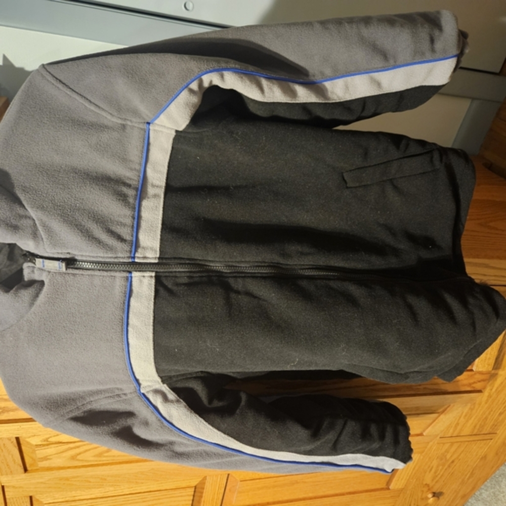Big Chill Performance Jacket Black and Gray with Stand-Up Collar
